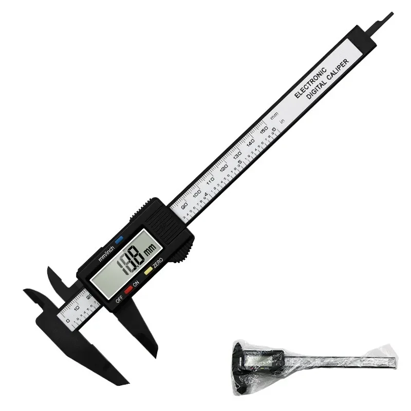 Digital Electronic Vernier Caliper 150mm Tattoo Eyebrow Ruler Measuring Tool LCD Microblading Micrometer Measurement Means