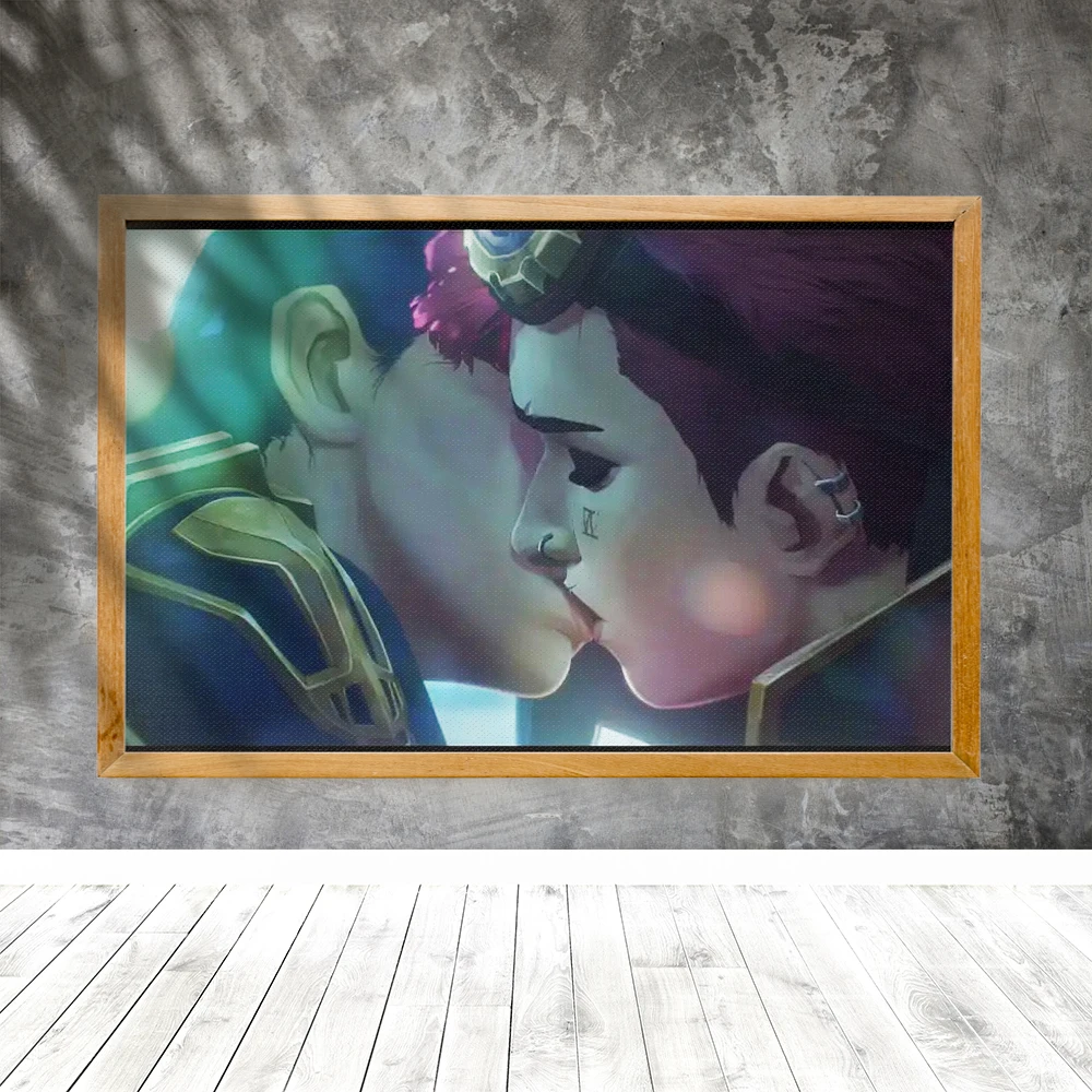 Arcane Season 2 Vi Caitlyn Posters Painting Decor Digital Canvas Unframed Decorative