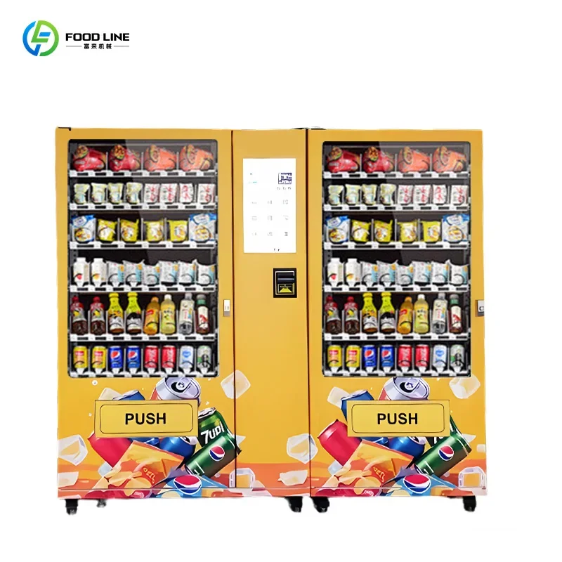 FOODLINE All Day Non-stop Combo Vendor Indoor Outdoor Dual Use Adjustable Cooling Power Retail Unit
