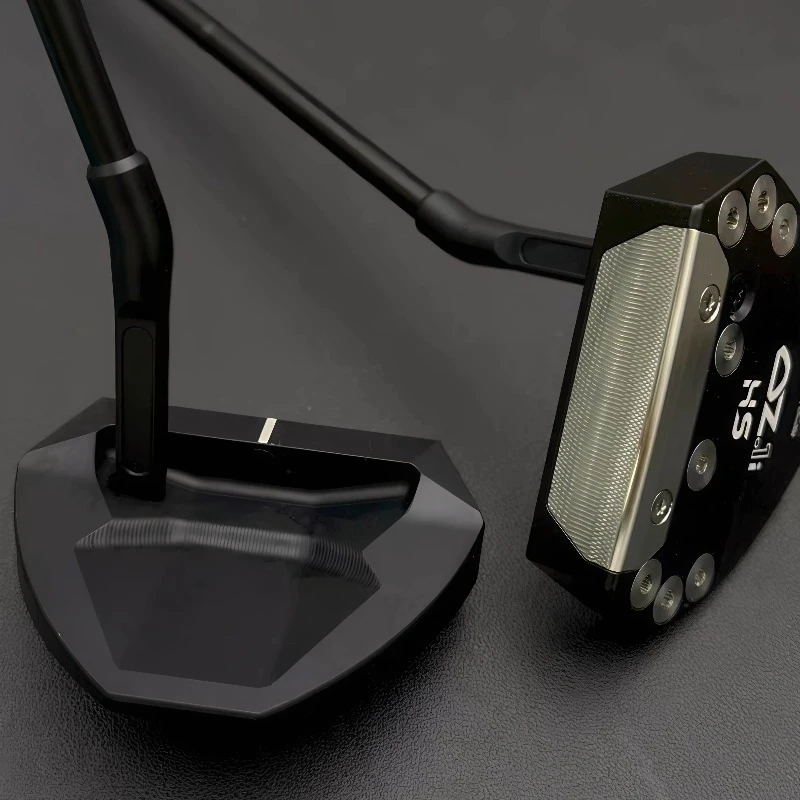 DZ.1i HS قضيب وضع الجولف المتوازن بدون عزم دوران مطلي بالكهرباء وعمود فولاذي أسود لنادي الجولف مع غطاء علوي