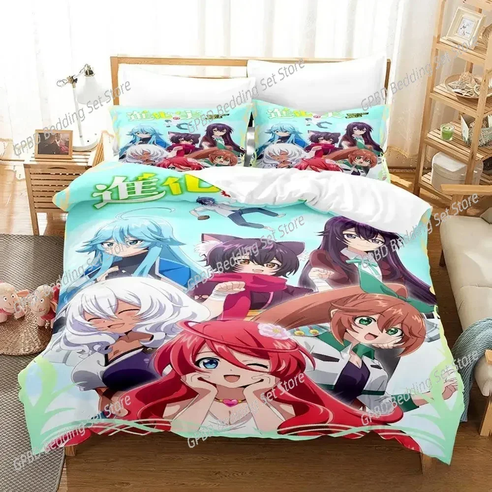3d Print Anime The Fruit of Evolution 3D Bedding Set Duvet Cover Pillowcases Single Twin Full Queen King Size Home Decor Quilt B