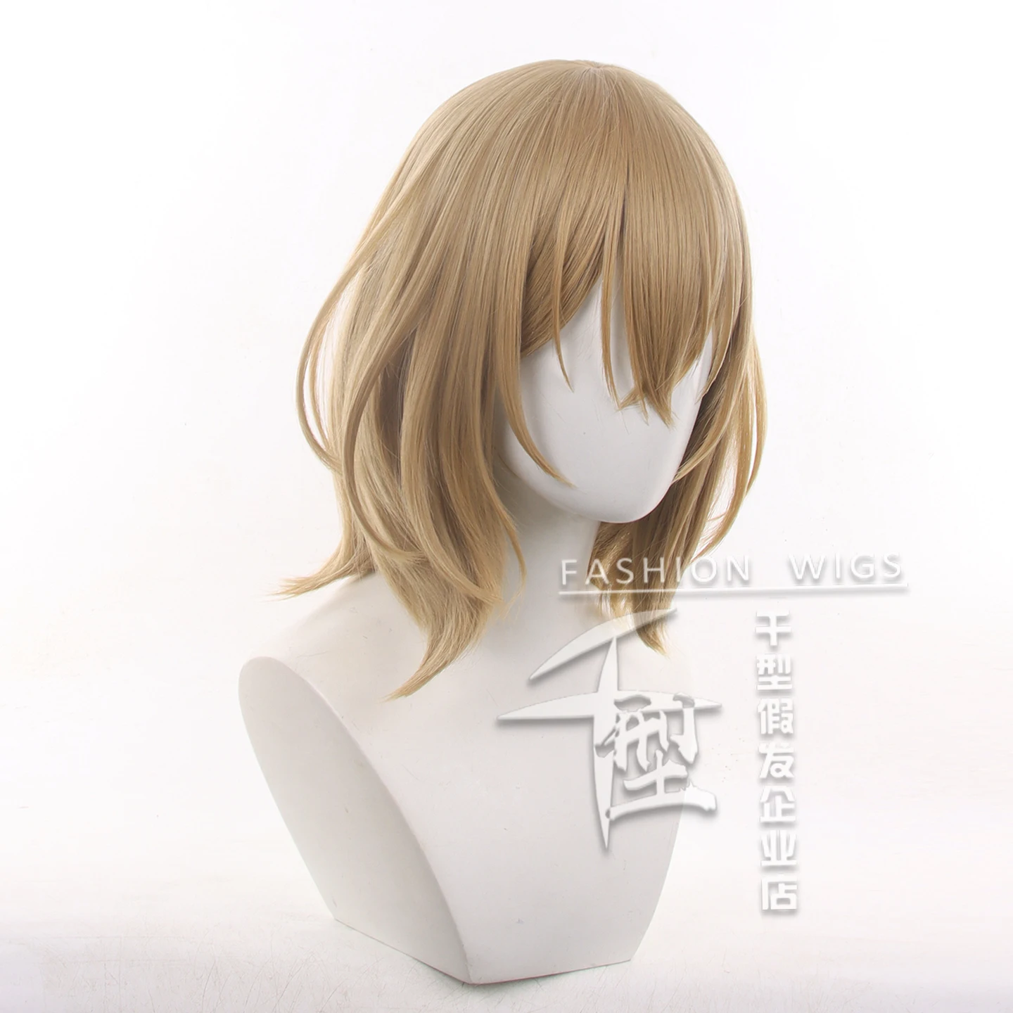 أنيمي هينكو ثمانية مائة سنة من اسم شعر مستعار تأثيري 33 سنتيمتر شعر مستعار كاكي قصير لجميع القديسين كرنفال فستان الحفلات