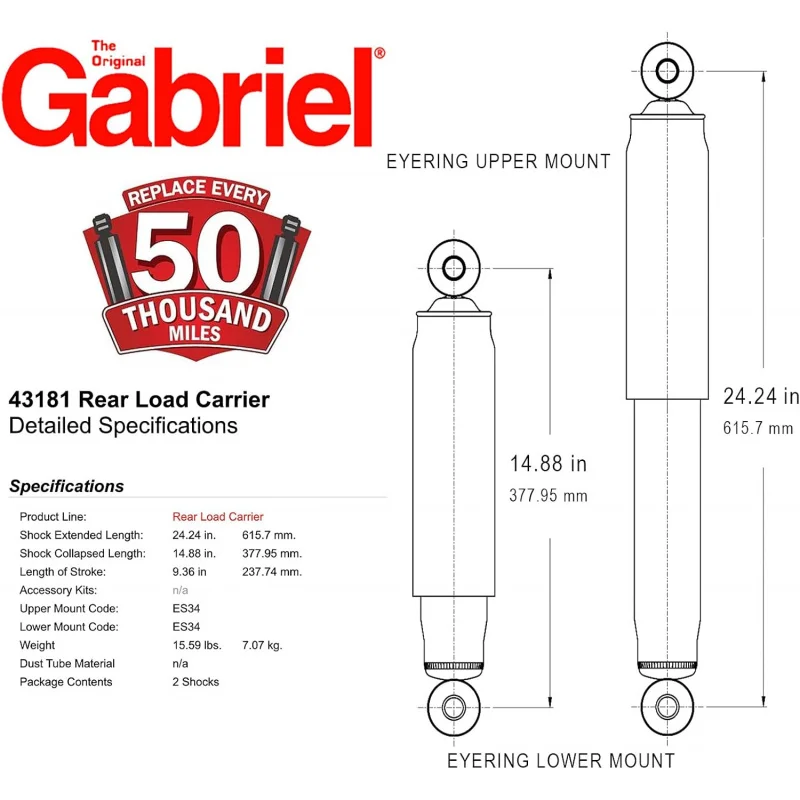 Gabriel 43181 Load Carrier