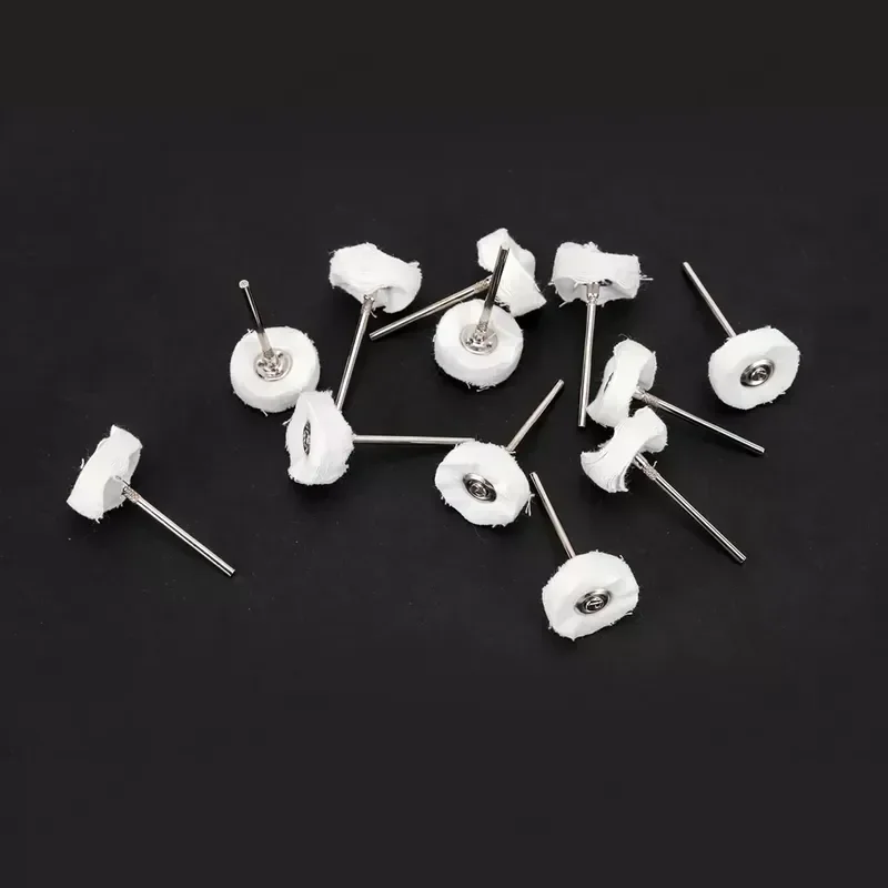 T Shaped Cotton Fiber Polishing Wheel with Handle for Dental Jewelry Jade Electric Grinding