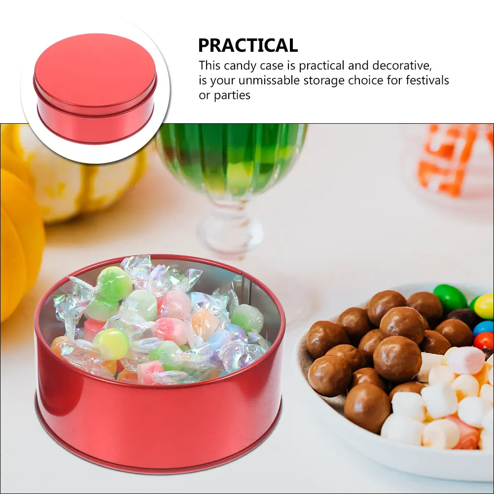 

2pcs Tinplate Delicate Light Fine Workmanship Exquisite Design Smooth Surface Multi Purpose Party Favor Boxes Storage for Gifts