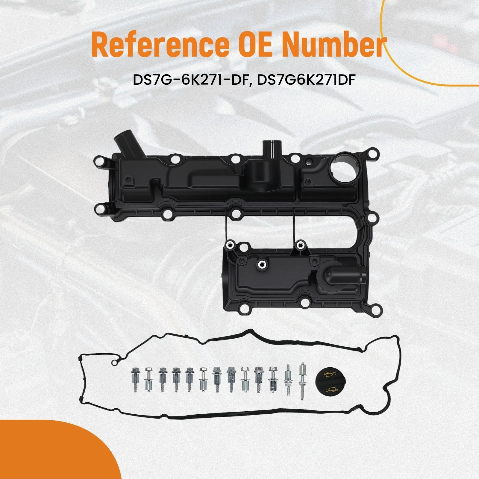 Valve Cover with Gasket Bolts for 2017 Ford Escape L4 1.5L DS7G6K271DF
