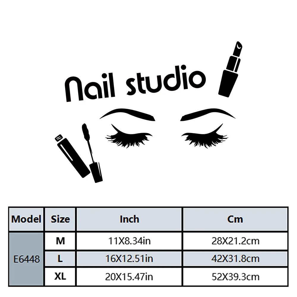 1PC Hot Sale Nail Studio Customized Name Wall Stickers Waterproof Wall Art Decal Home Decor Art Decor Wallpaper