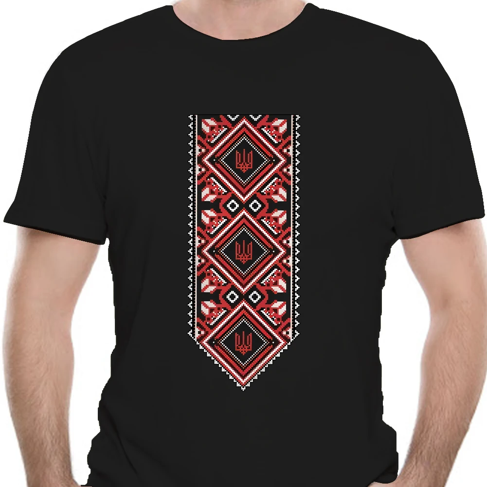 t shirt nigikala men t-shirt bioshick  Ukrainian Embroidered Print Vyshyvanka T-Shirt of Ukraine 0283X