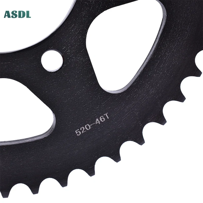 520 46T Rear Sprocket for Kawasaki Ninja400 EN650 EX650 ER650 Ninja 650R ER-6f ER-6n ER6n EX 650 KLE650 Z650 Z800 ZR800 ZXR400