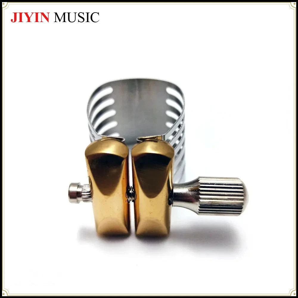 saxophone-ligature-for-bb-tenor-soprano-alto-eb-sax-rubber-mouthpiece-single-screw-adjustment