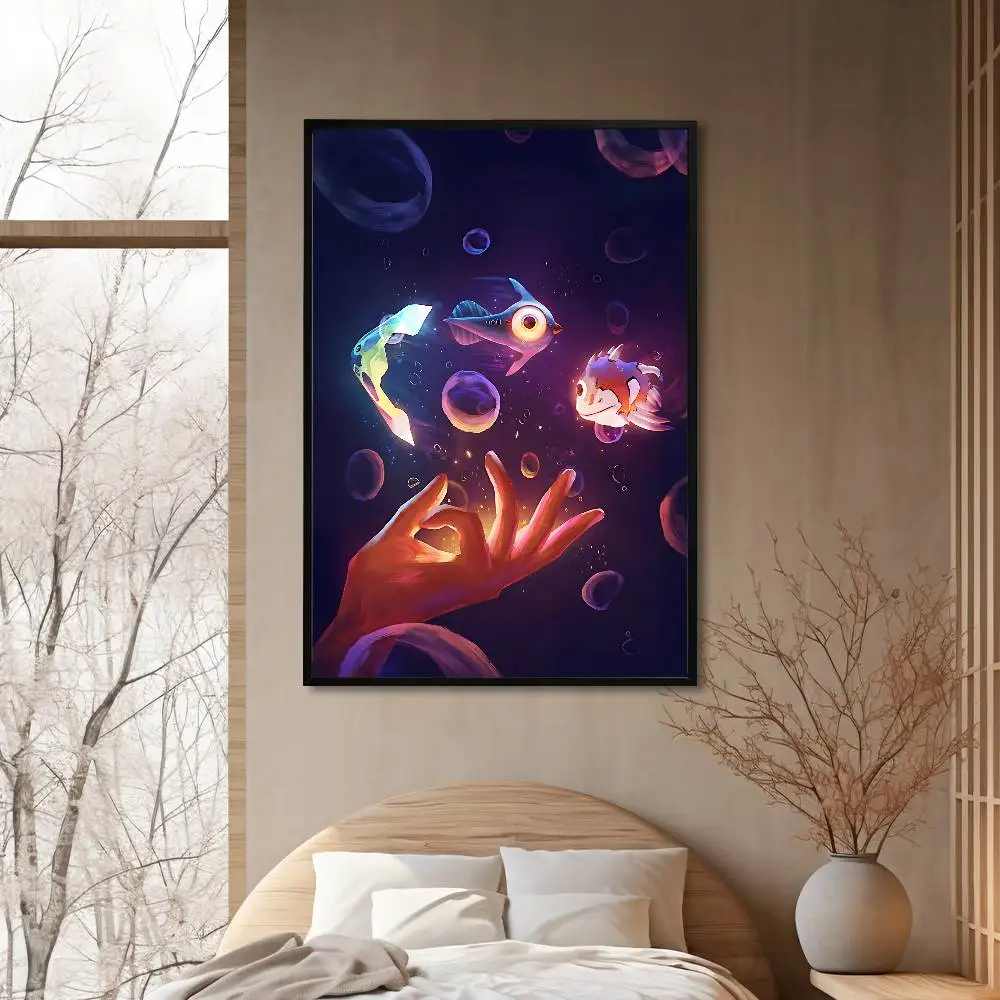 Game S-Subnautica 2 Poster HD Art Sticky Wall Waterproof Home Living Room Bedroom Bar Aesthetic Decoration