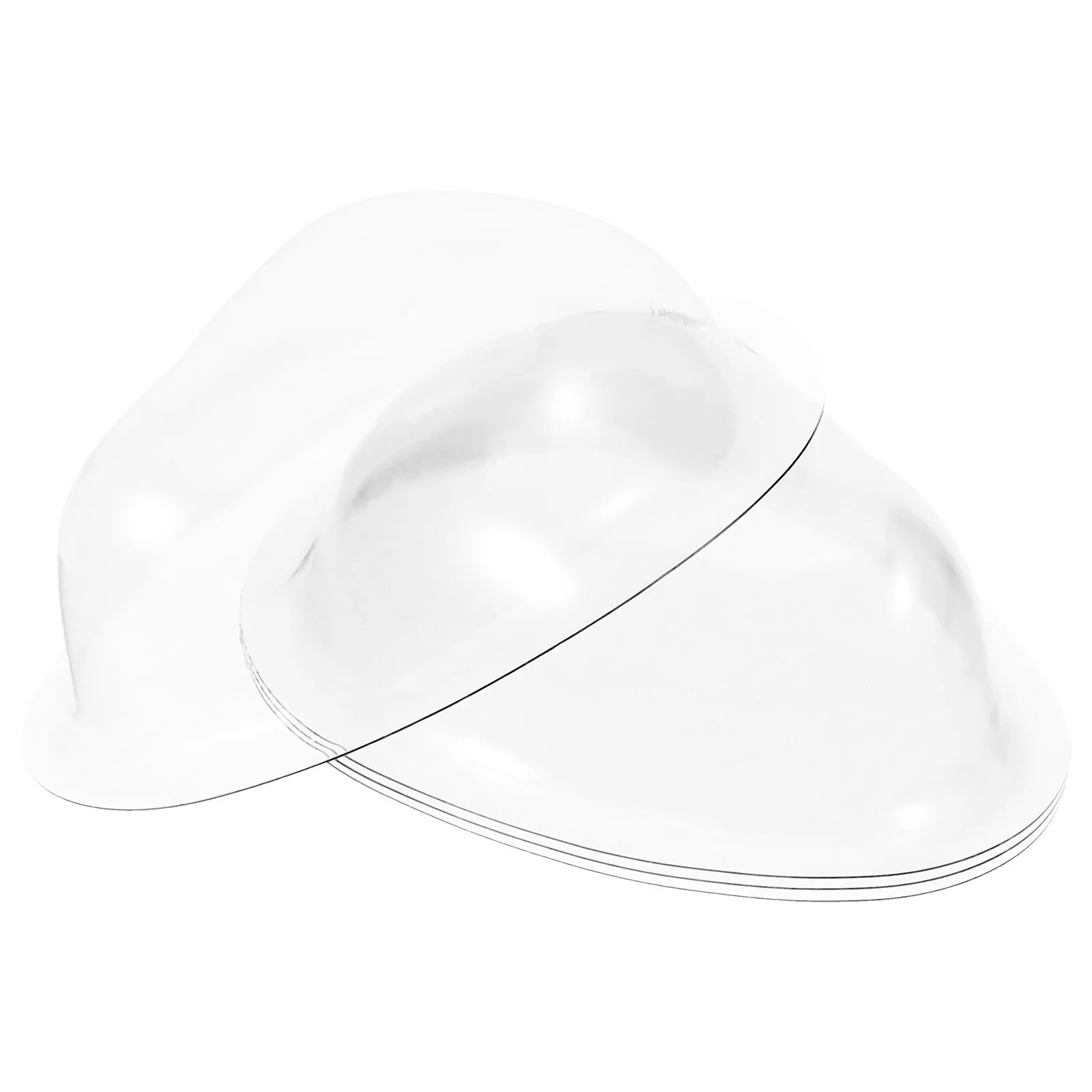 4 pezzi di copertura in plastica per maschera trasparente per protezione Bjd, accessorio per coperture per il viso con display resistente all'usura artigianale fai da te