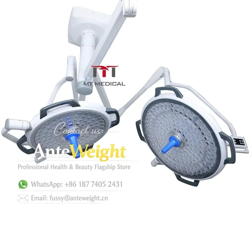 Ceiling Mounted Double Dome LED Surgical Light High Power Shadowless Operating Lamp Hospital OT Room Medical Equipment
