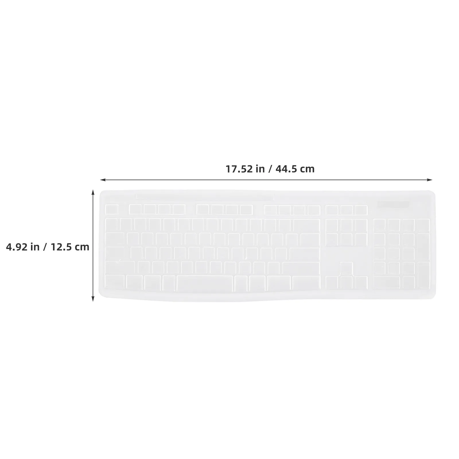 2Pcs Premium Silicone Keyboard Skin Protector Ultra-Thin Tactile Design No Gap Fully Wrapped Dustproof Comfortable Typing Cover