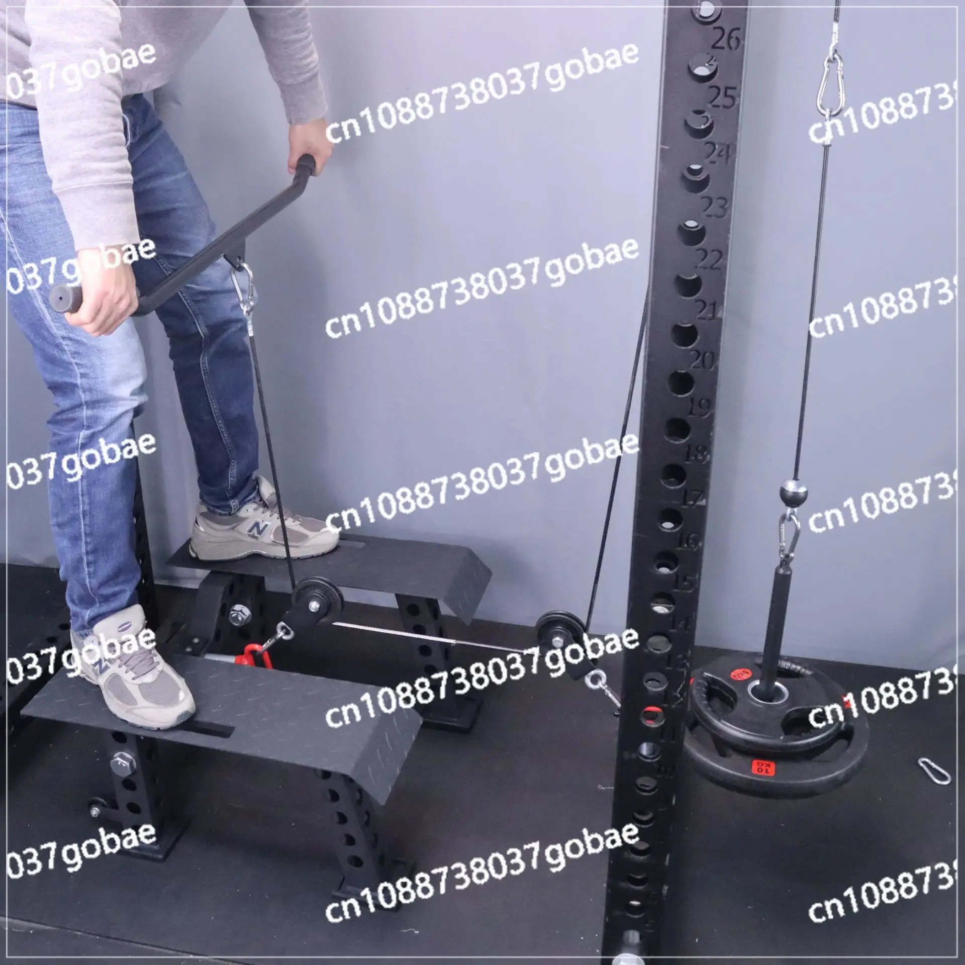 

T-shaped Pull-back High Platform Multi-functional Standing Stool, Deadlift Belt Squat Platform