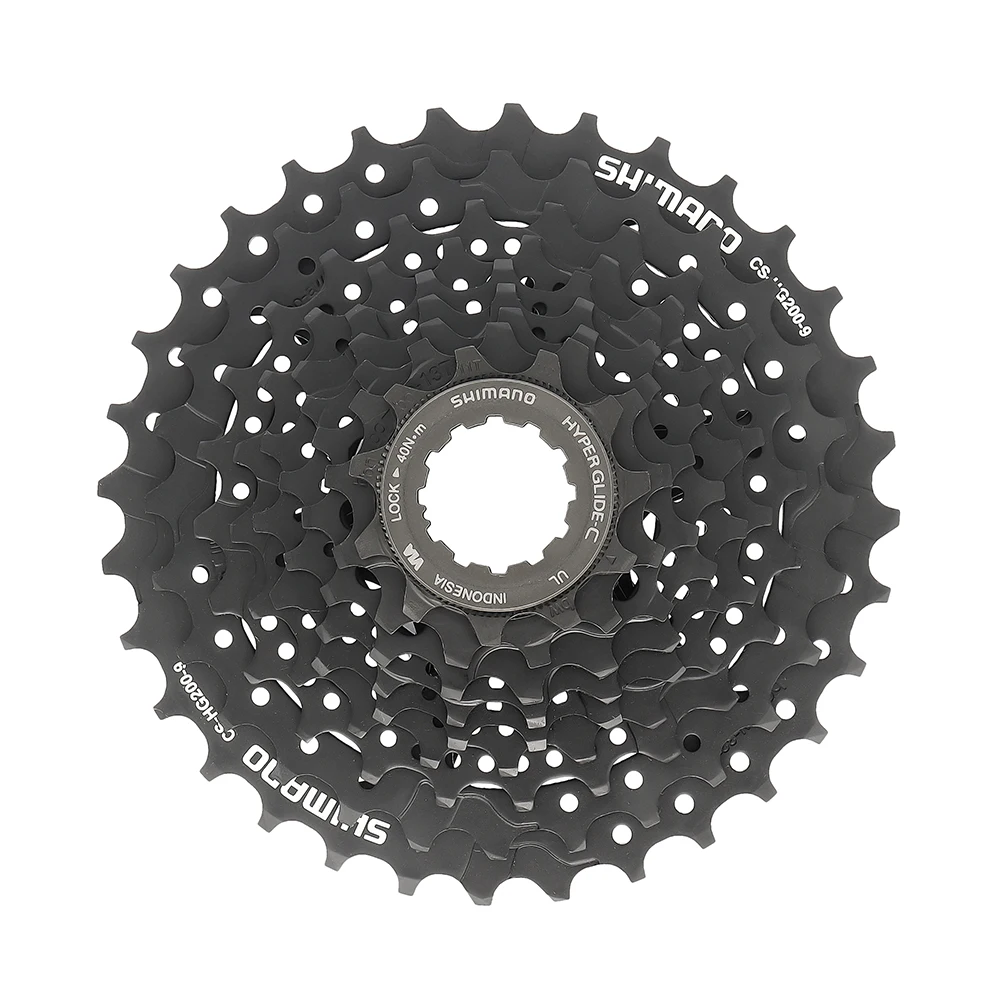 SHIMANO CS-HG200-9 9 Speed 11-32T/34T/36T Bicycle Black Cassette Sprocket For MTB Bike Original Parts