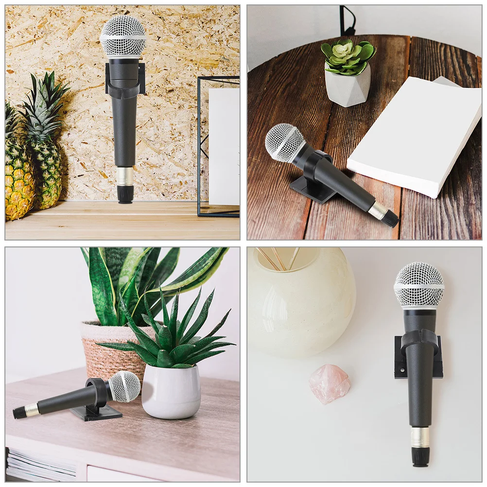 

6Pcs Microphone Mount Clips Compact Lightweight Easy Carry Store Backup for Wireless Mics Secure Hold Microphone Clip