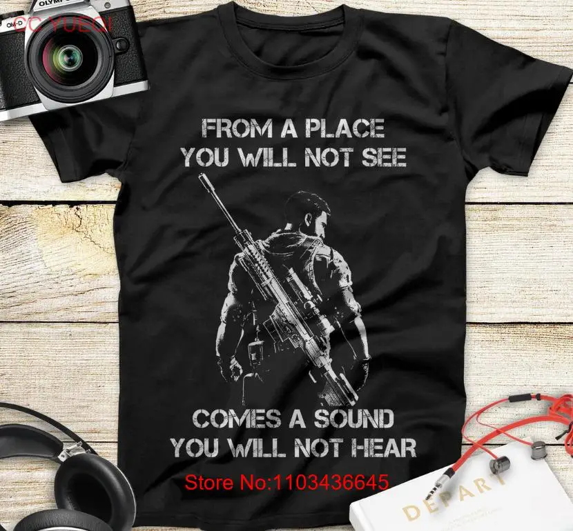 Со звука, который вы не увидите, вы не услышите снайперские футболки