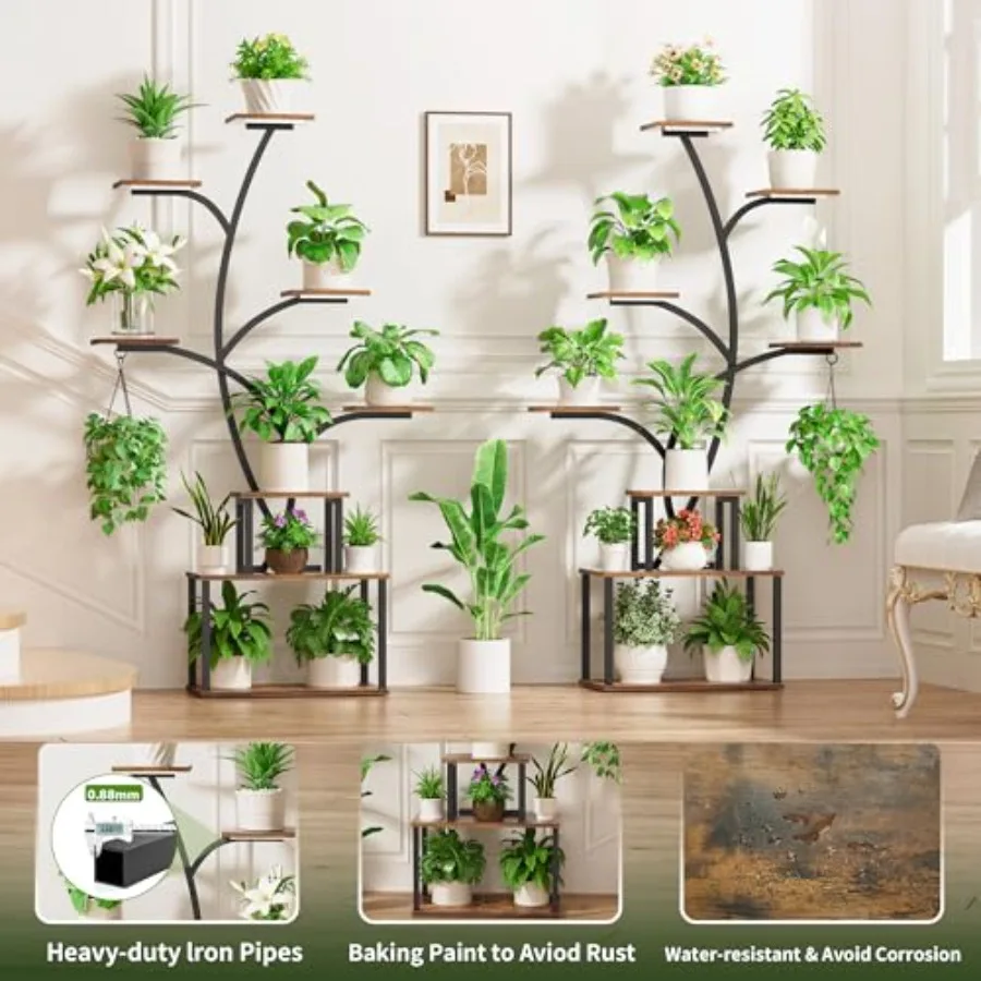 8-Tier Plant Stand with Grow Lights 4