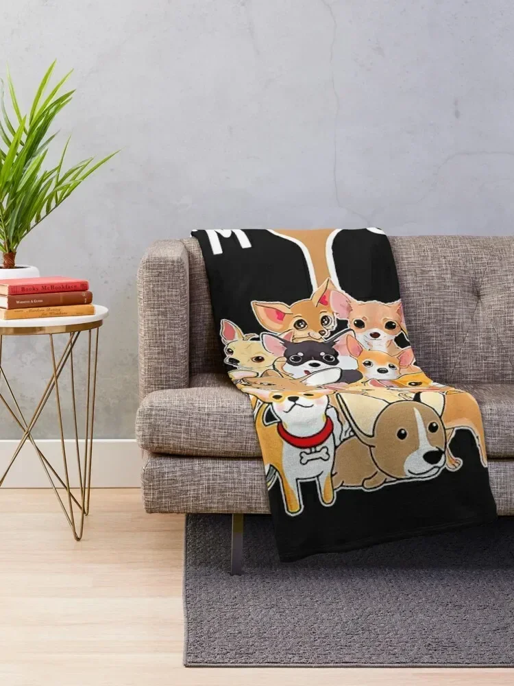 Chihuahua Lovers I'm Ok Gift For Chihuahua Dog Lovers Throw Blanket Plaid Warm manga Blankets