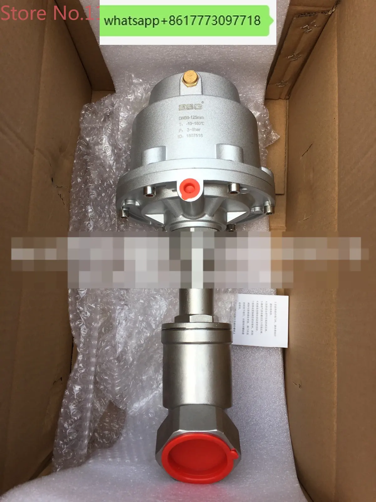 Eps plastic machine accessories Qingdao Jingrui ESG angle seat valve dn15 25 40 50 65 80 100