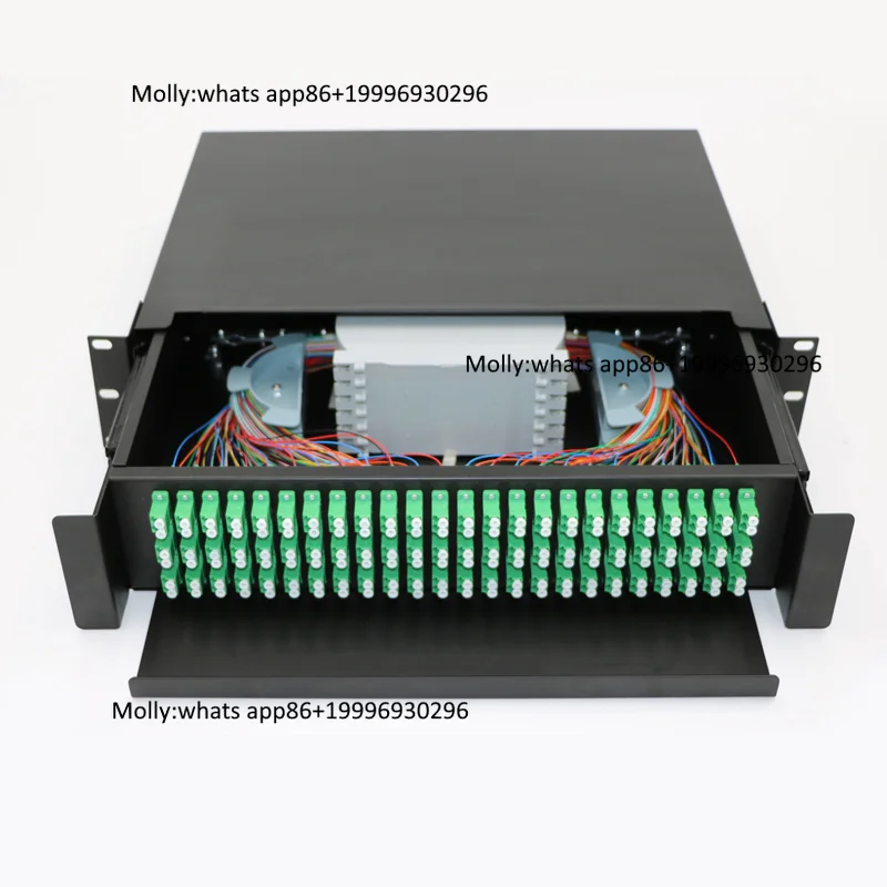 APT good quality and price 19'' 1U ODF 24 Port  48 port SC fiber optic patch panel distribution terminal box