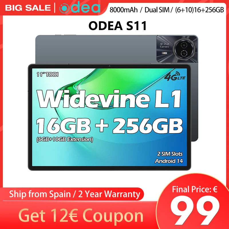 ODEA Tablet S11 con Android 14: Recensione Completa e Valutazione Pratica per un Uso Quotidiano Efficiente