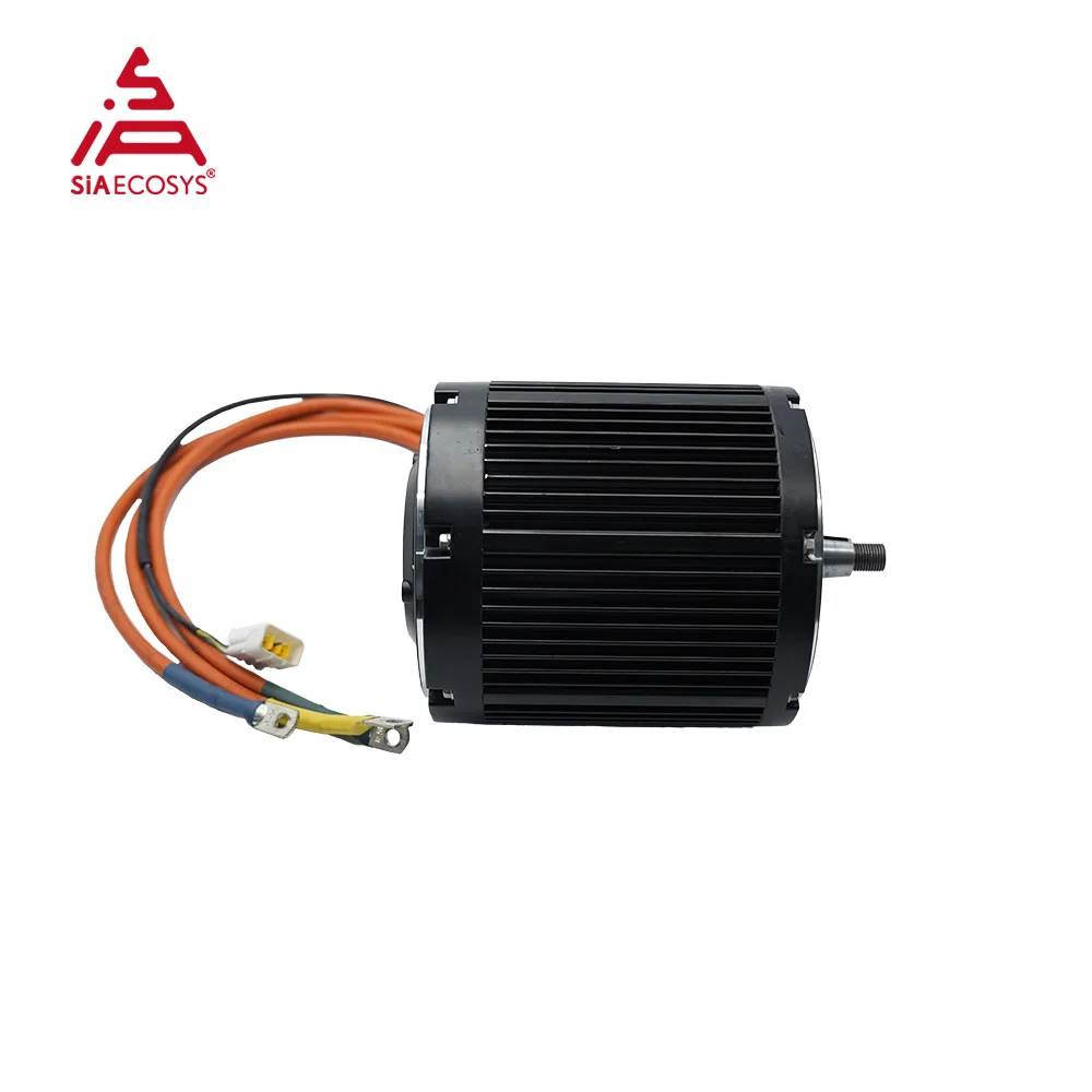 QSMOTOR D155A-70 72V Hairpin Motor  10KW High Power Encoder Mid Drive Motor with Fardriver ND721200B Controller for E-Motorcycle