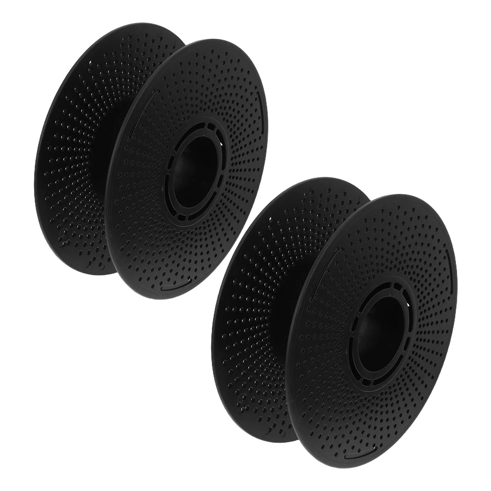 

2Pcs Filament Spool Detachable Black ABS Plastic Reusable Reel for 3D Printer Filament Organization Fast Color Switching Stable