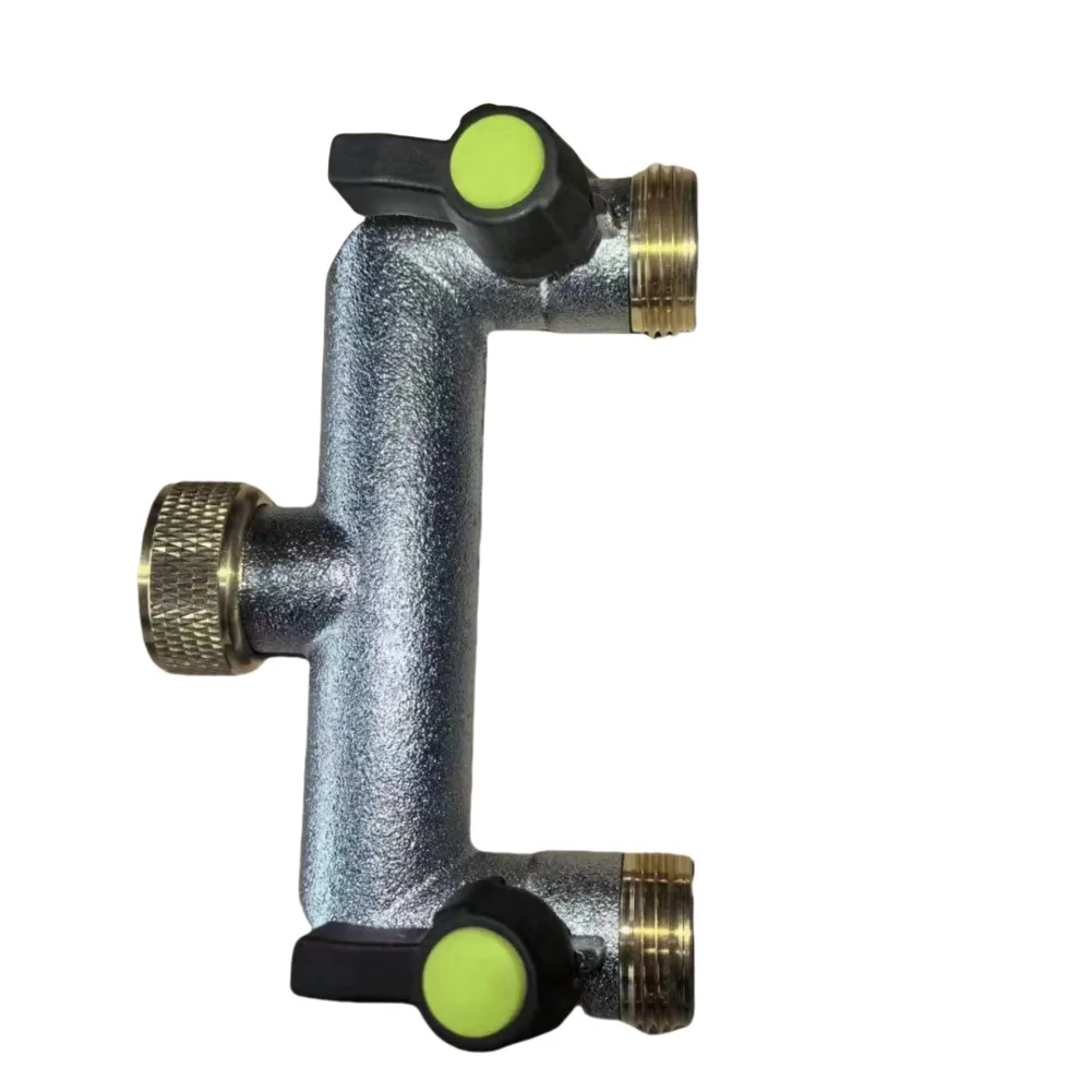 Bewateringsgereedschap Connector 2-weg waterverdeler Badkamerarmaturen Bidirectionele uitloop Innovatief ontwerp voor krappe ruimtes