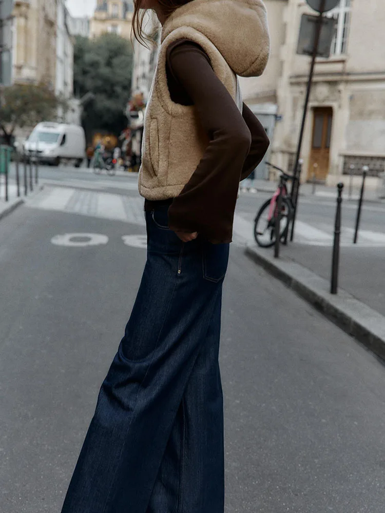 Faionable Veelzijdige Fce Vest ZA 2025 Herfst Nieuwe Collectie Dameskleding Touw Knoop Decoratie Ele 63828 704