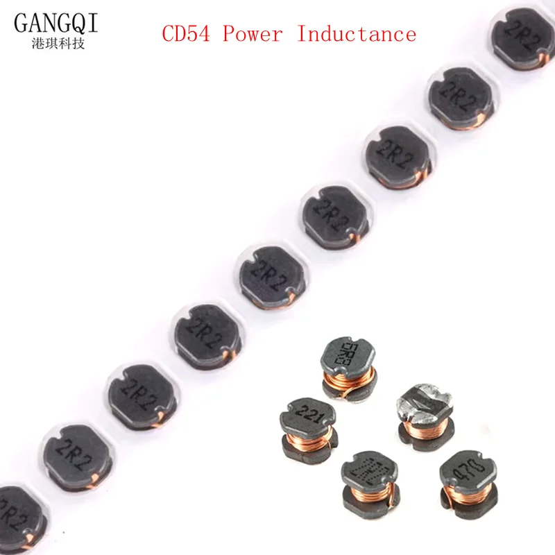20PCS Inductor CD54 Power Inductance SMD 2.2UH 3.3UH 4.7UH 6.8UH 10UH 15UH 22UH 33UH 47UH 68UH 100UH 150UH 220UH 330UH 470UH