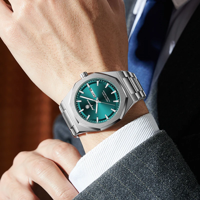 

PAAZOMU New Class Watches For Men Business Stainless Steel Watches Luminous Ultra Luxury Waterproof Quartz Men's Watches Reloj