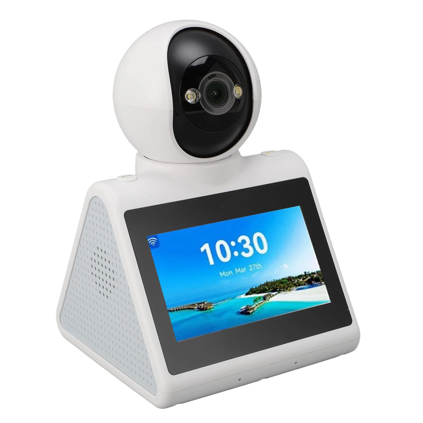 Video Calling Smart Camera with HD Screen 2 Way One Click Call Indoor 2K Security Camera supports AI Learning Enlightenment
