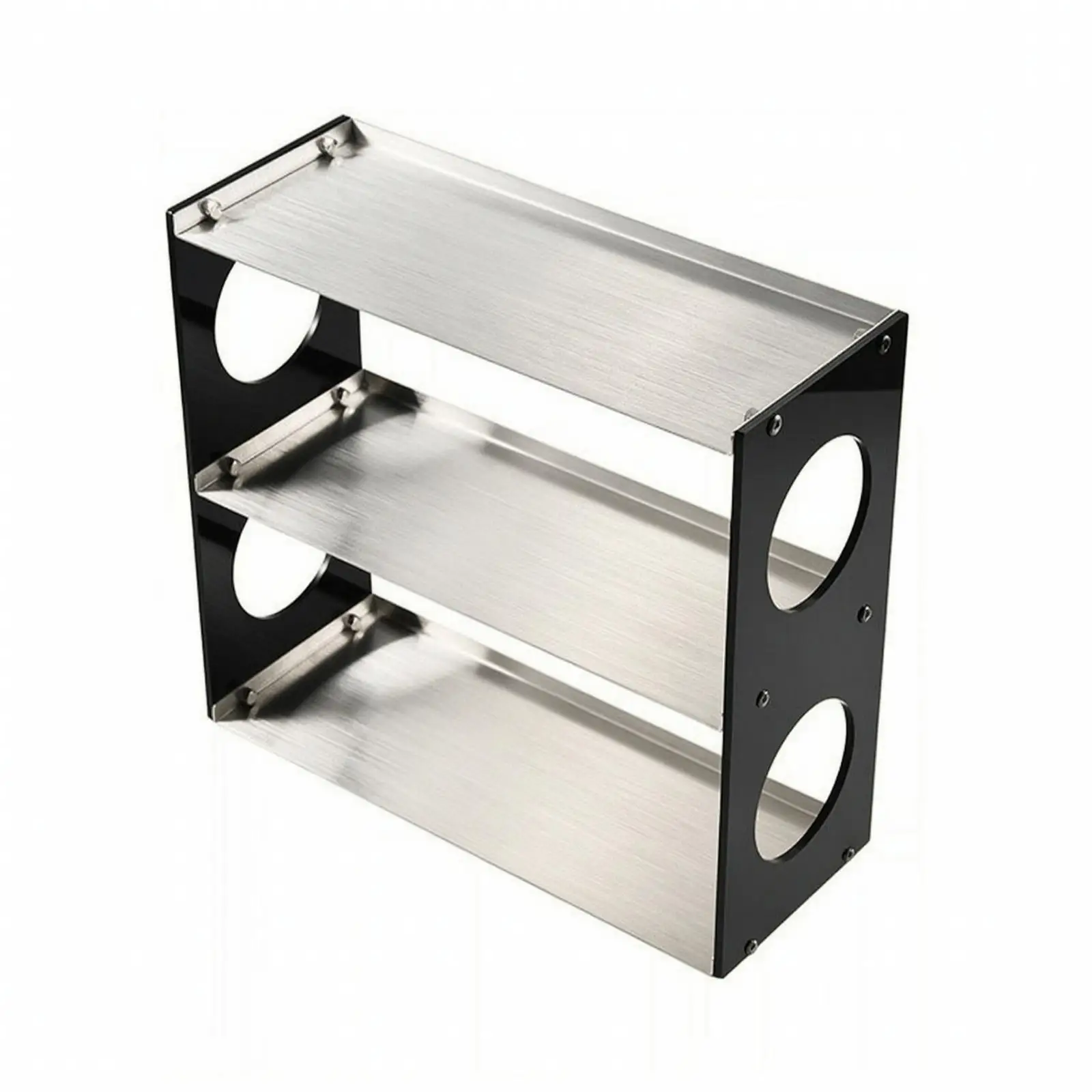 Sturdy Desktop Rack with Acrylic Panels | Space-Saving, 3-Tier Desktop Rack,