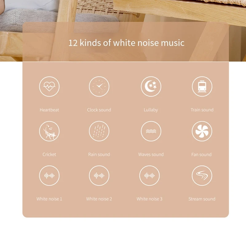 New Colorful Music White Noise Sleep Machine With Sleeping Light White Noise Machine M1 White Noise Sleep Machine