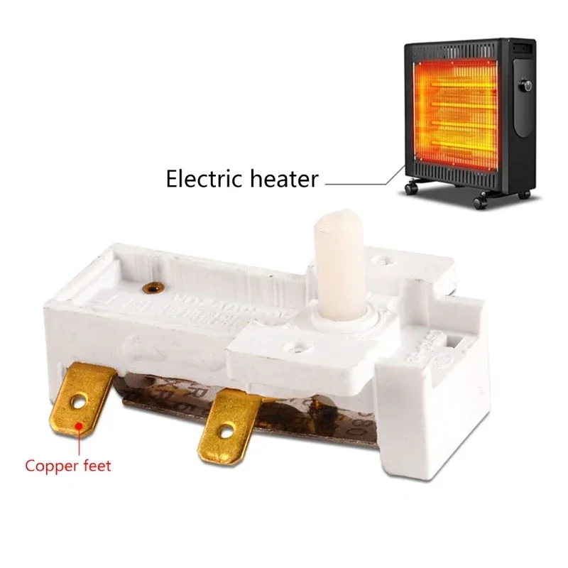 JU-2T85 D0AB Electric Heater Thermostat 250V20A Accurate Room Temperature Control Portable