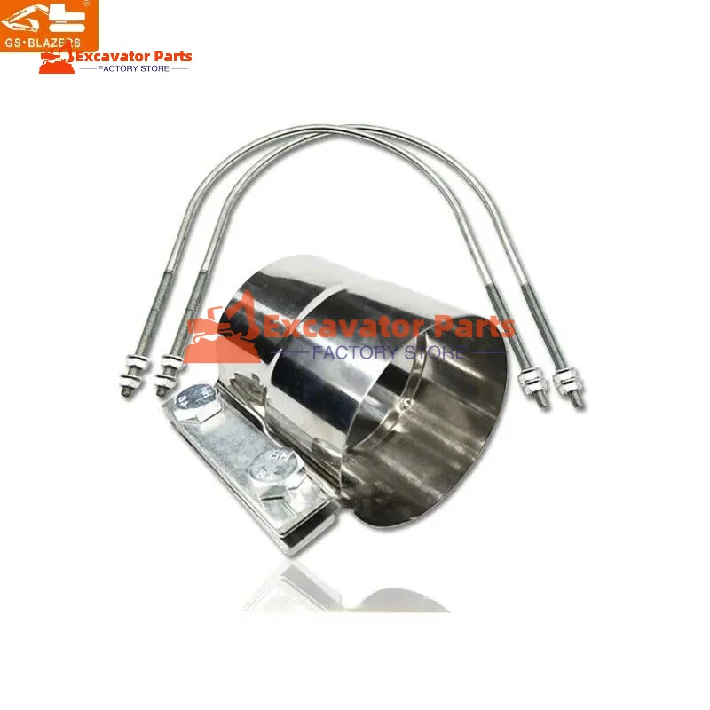 For SANY SY215-8 SY205 SY235C muffler exhaust pipe clamp chimney muffler clamp