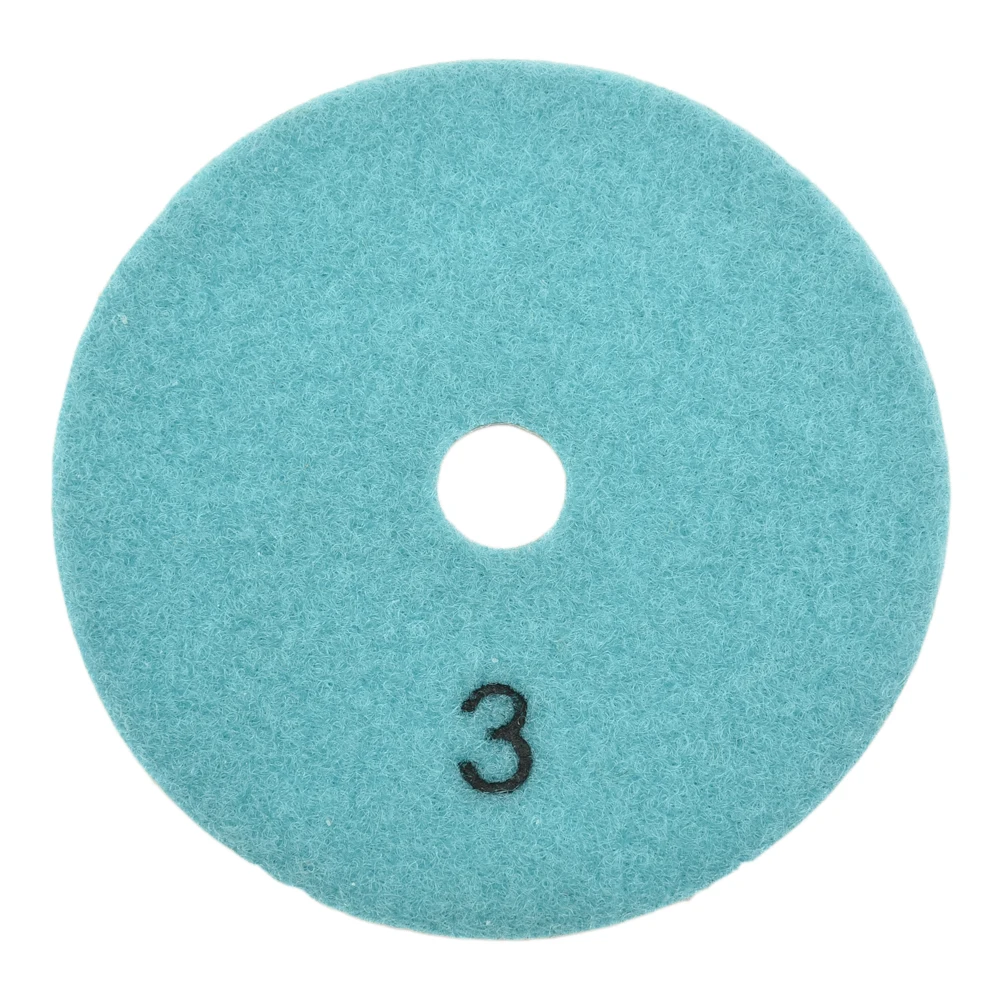 3PCS 4 Inch 100mm Dry/Wet 3 Step Polishing Pads Granite Polishing Tool Water Grinding Pad Newly