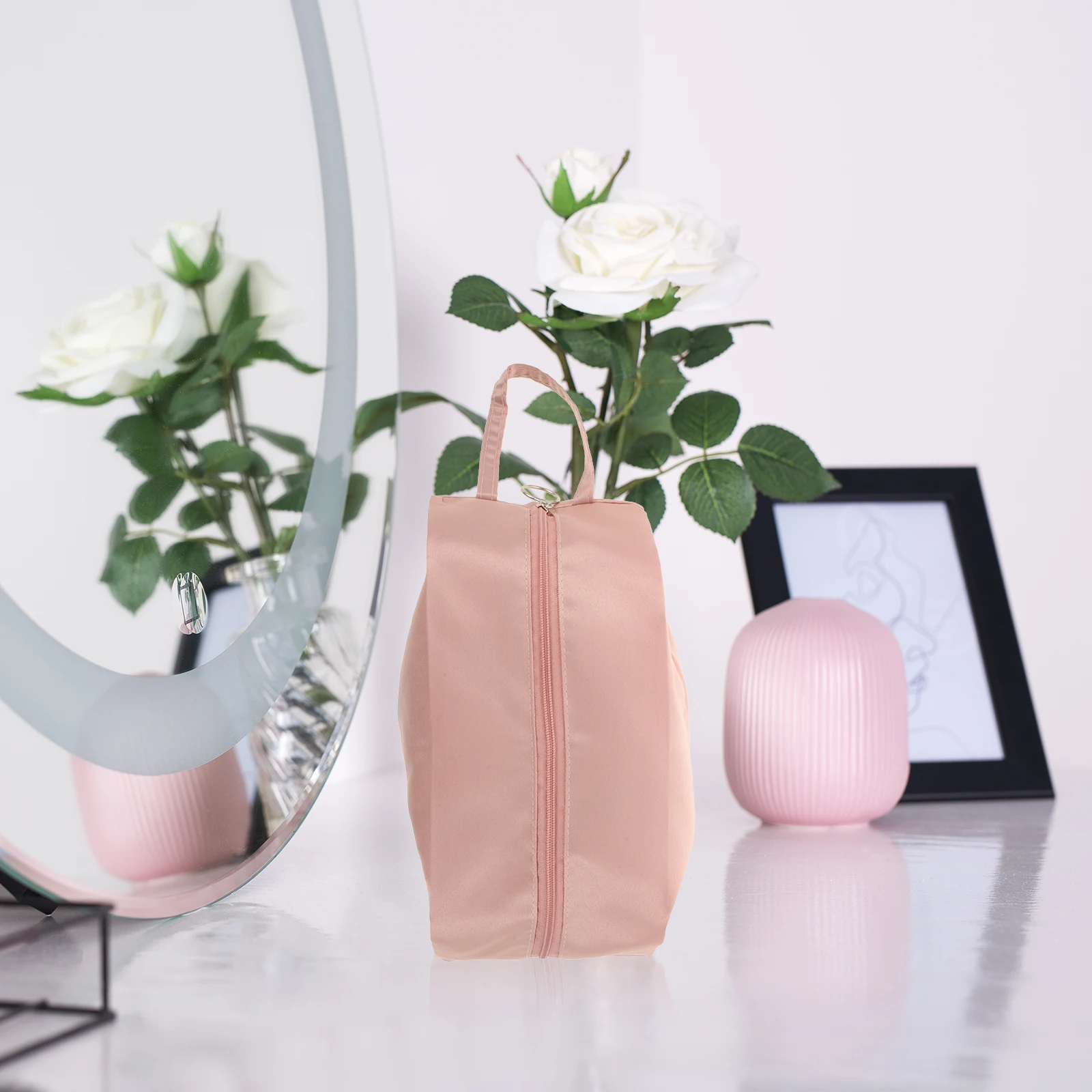 

Travel Organizer Bag Small Oxford Pink Storage Bags for Travel Underwear Sock Luggage Accessories Packing