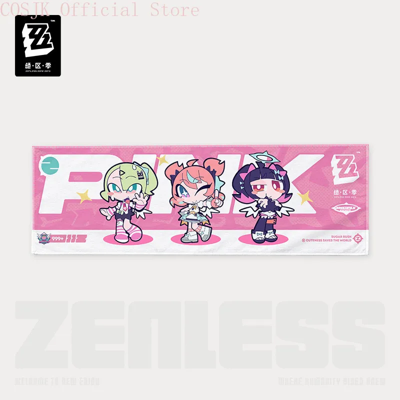 Original Angels of Delusion Aria Sunna Nangong Yu Printed Towel MIHOYO ZZZ Zenless Zone Zero Cosplay Costume Halloween Gift