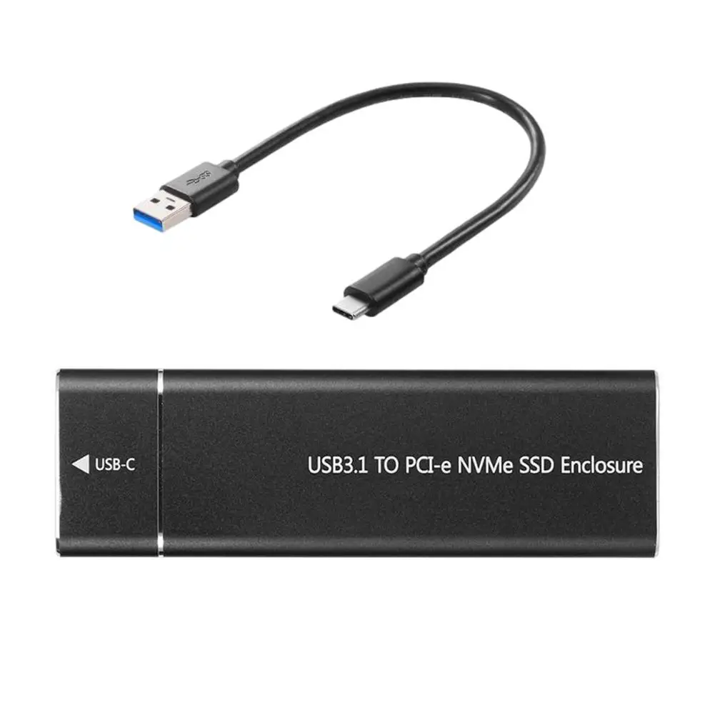 M.2 Nvme Ssd Enclosure Adapter Aluminum Usb C 3.1 Gen2 10gbps To Nvme Pcie External Box For 2230/2242/2260/2280 M2 Nvm O8h9