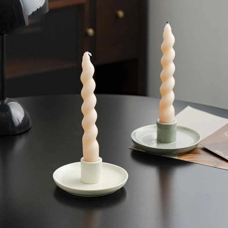 

Необычный керамический подсвечник, рождественский подсвечник, декоративные украшения, скандинавское украшение дома, подсвечник для обеденного стола