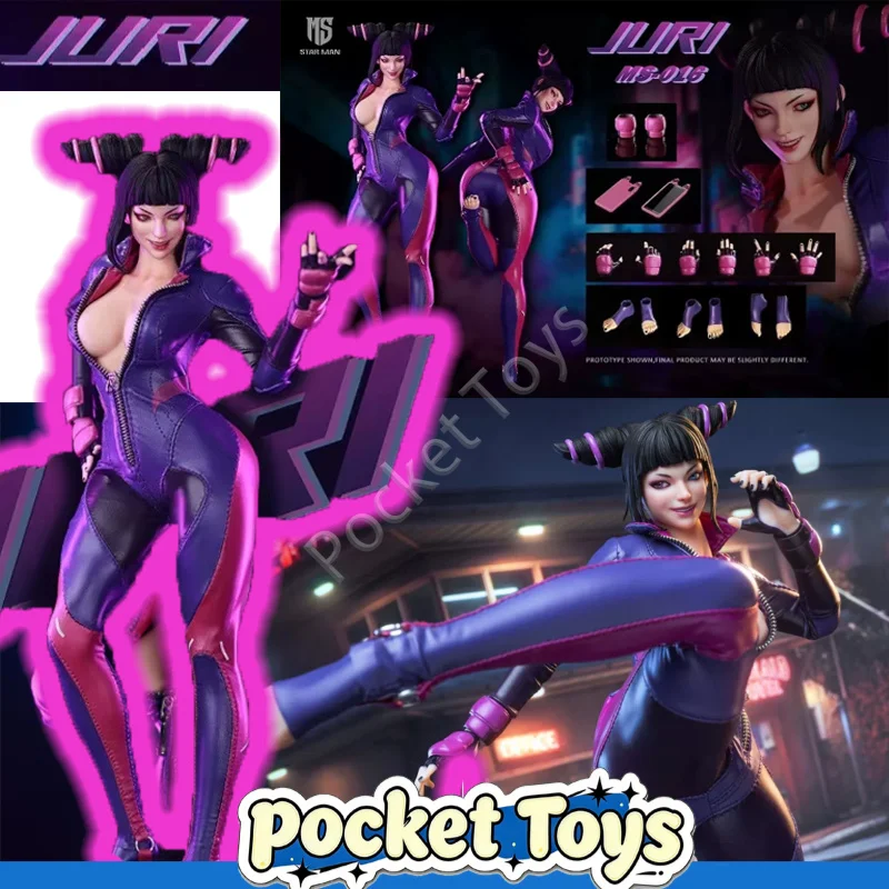 In Stock Spot STAR MAN Female Fighter Spider Street Fighter Han Spider Li 1/6 Scale Action Figure MS-016 Collect Toys