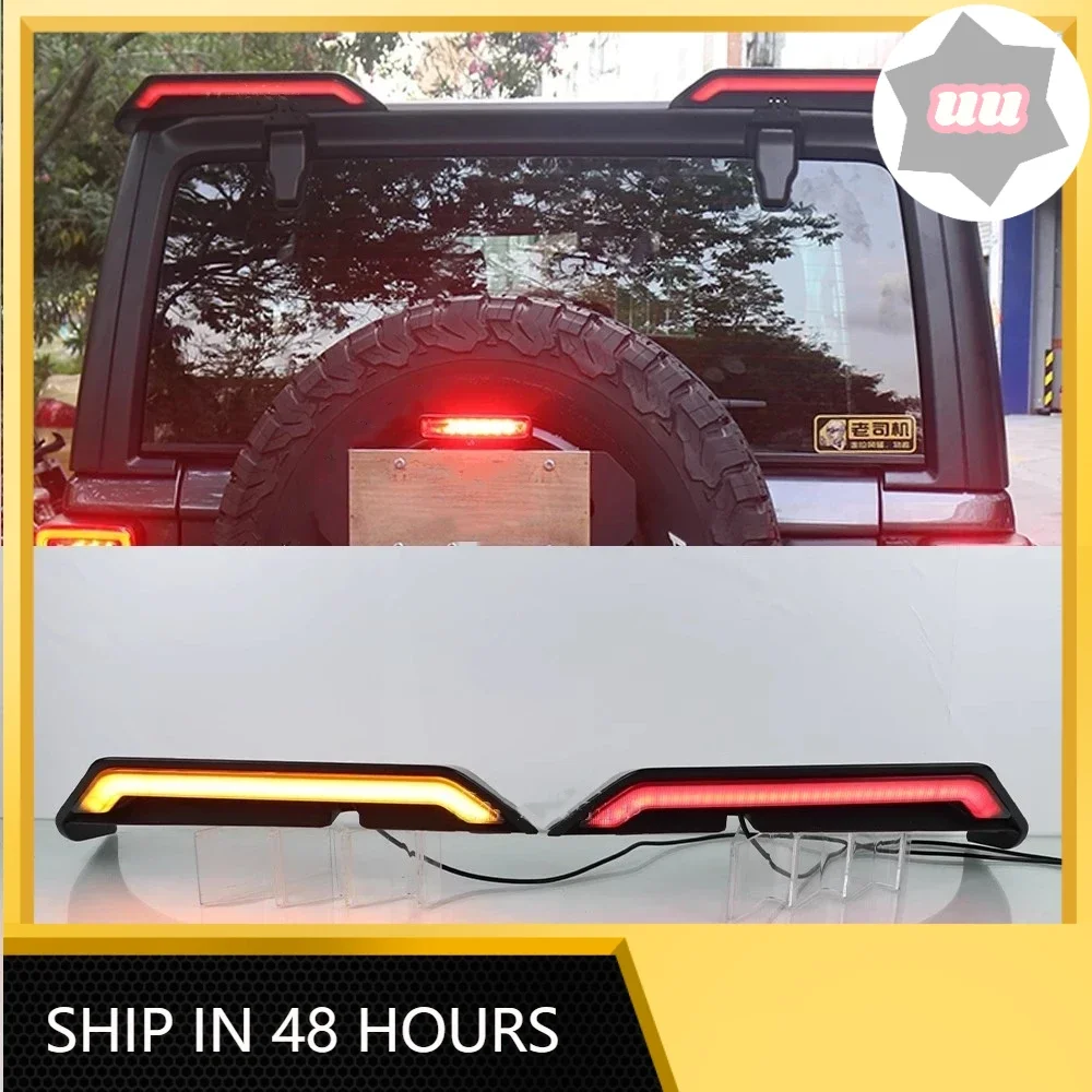 Nueva Luz LED de Techo para el Alerón Trasero del Coche, para Jeep Wrangler JL JK Beijing BJ40 Tank 300 07-23, Lámpara de Ala Modificada