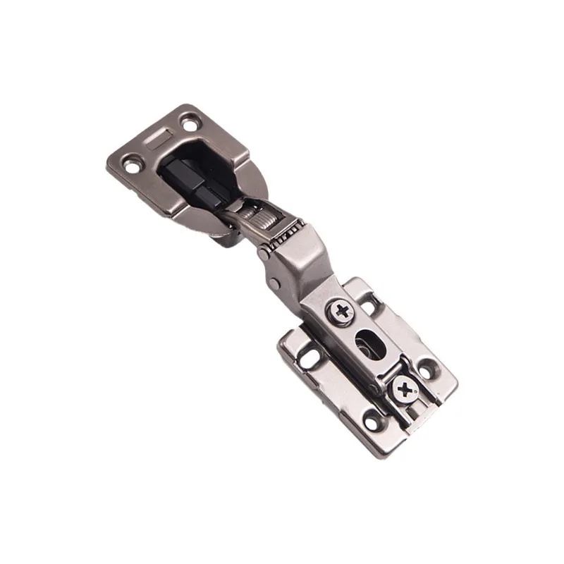 High 12mm ultra-thin hinge, wardrobe door, two-stage force, damping buffer hinge, short arm big curved door hinge