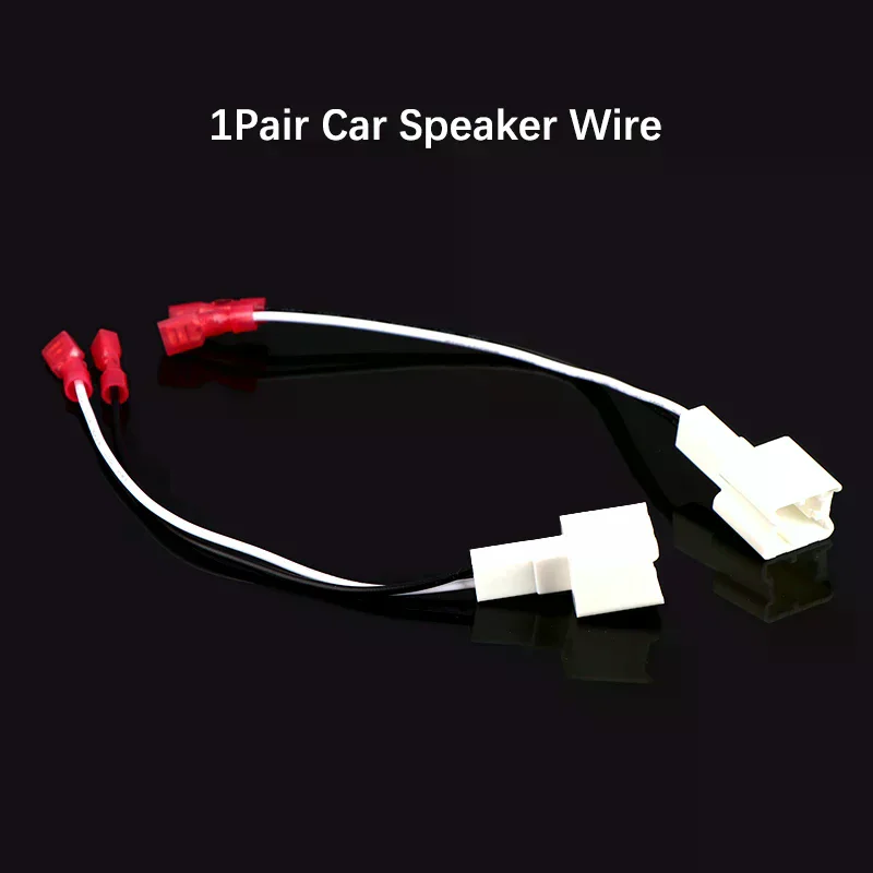 1Pair Front Speaker Cable Adapter Set Car Tweeter Dash Wire Harness Connector for Nissan Renault Series Auto Accessory