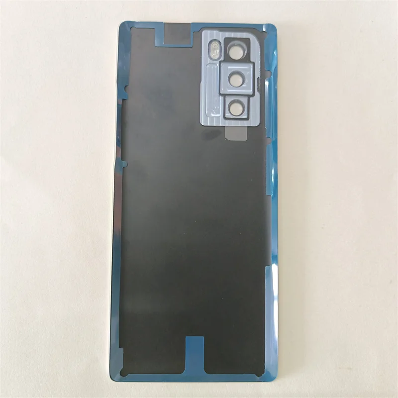 Cubierta de batería para LG Wing 5G LMF100N LM-F100V, Panel de vidrio trasero, carcasa de puerta trasera con lente de cámara, piezas de repuesto