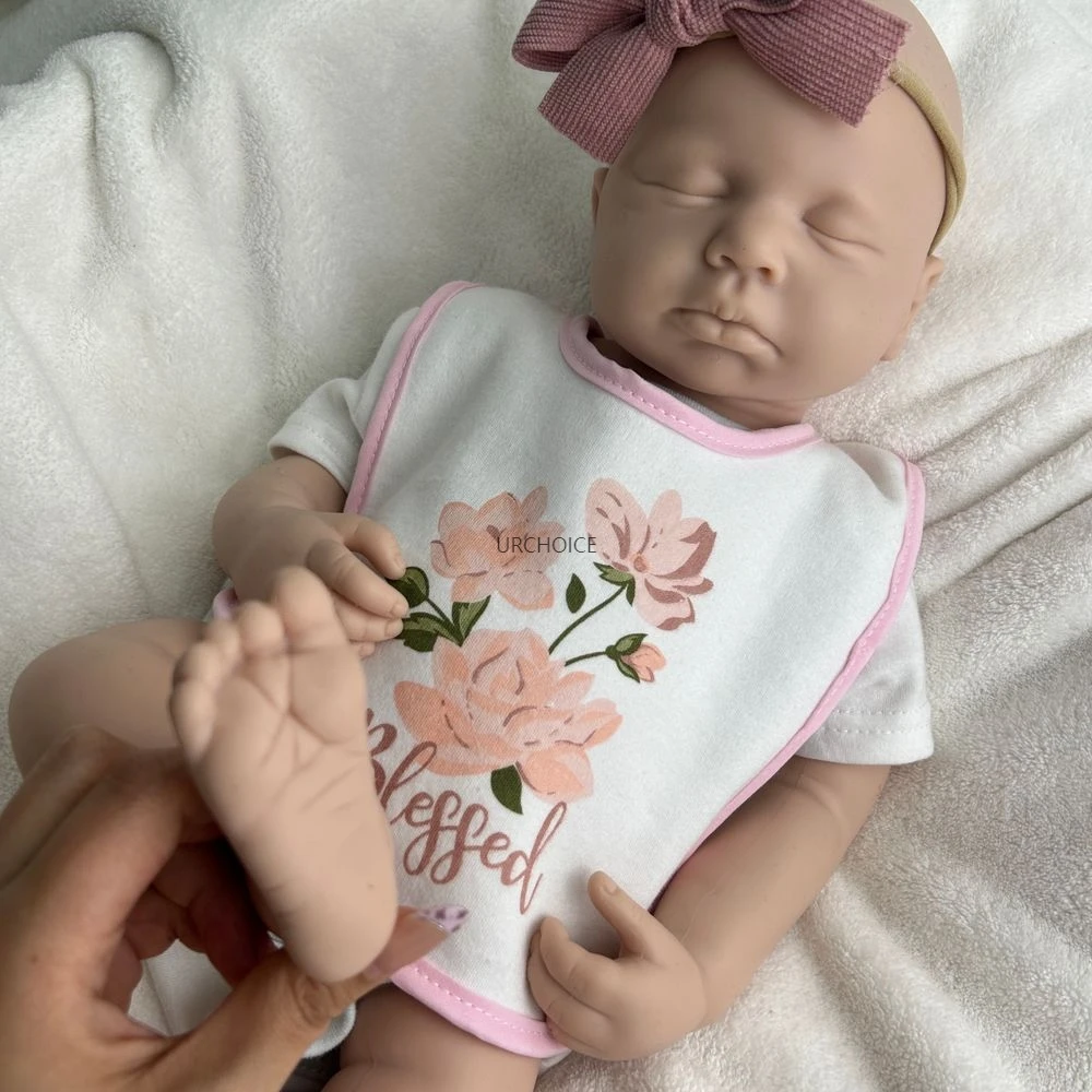 

20-дюймовая неокрашенная силиконовая кукла ручной работы Reborn для маленьких девочек/мальчиков, гибкая водонепроницаемая кукла «сделай сам», для коллекционера художника, легко макияжа