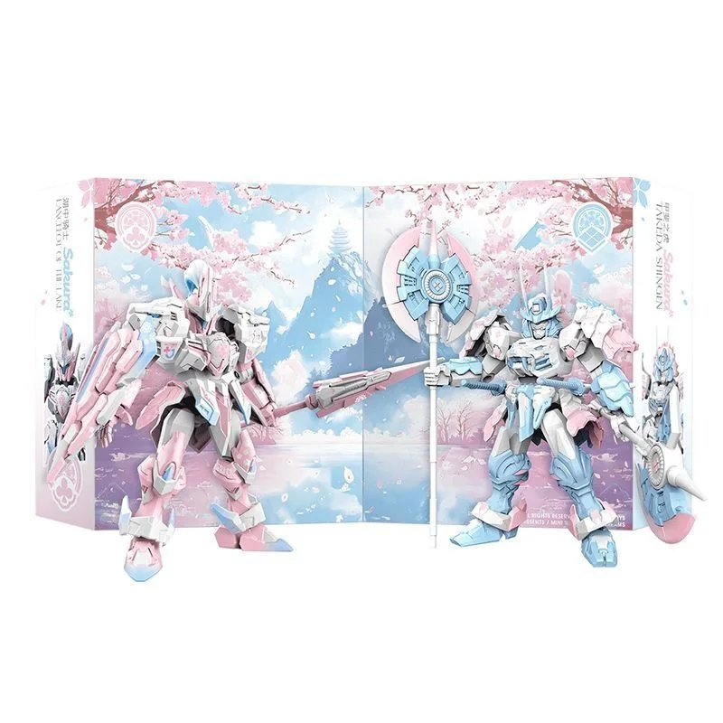 

SEMBO BLOCK MOSHOWTOYS Ancestral Effect Kai no Tora & Lake Knight Cherry Blossom Set Exquisite Birthday Gift for Boys